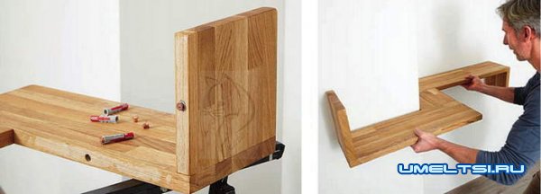 Изготовление настенной парящей полки
