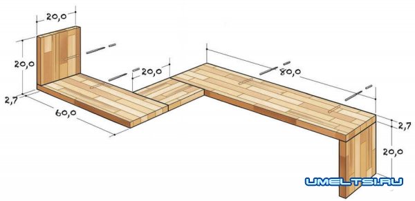 Изготовление настенной парящей полки