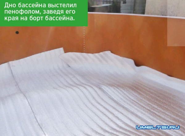 Делаем помост и каркас для бассейна