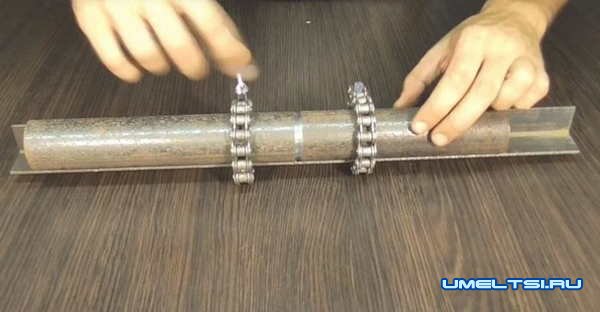 Полезное приспособление для сварки труб