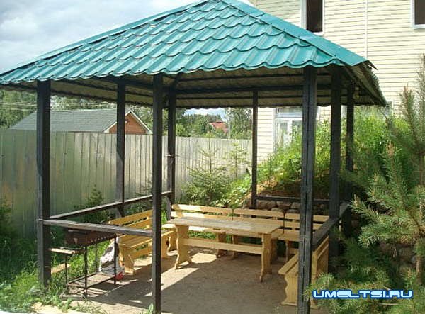 Простая беседка своими руками Простая беседка своими руками