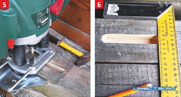 Садовая скамья ход работ