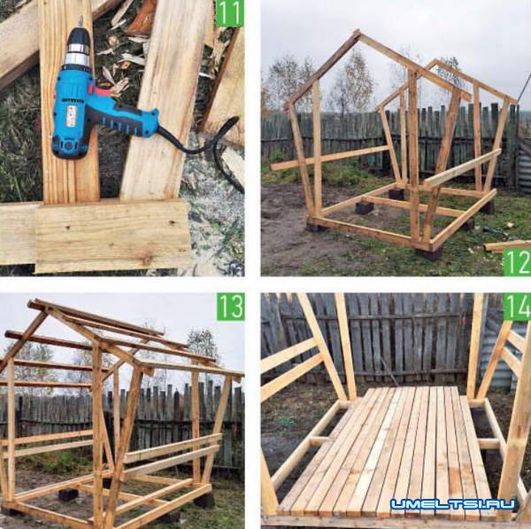 Строим беседку из дерева