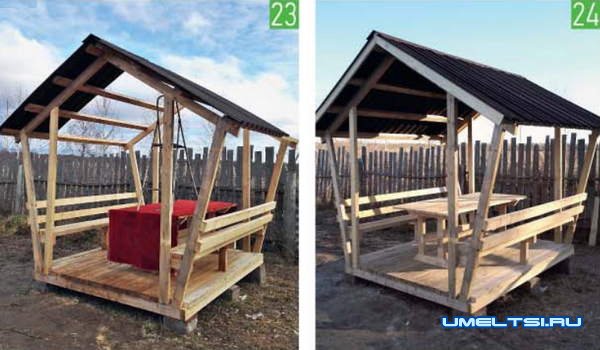 Строим беседку из дерева