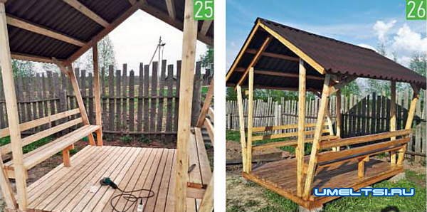 Строим беседку из дерева
