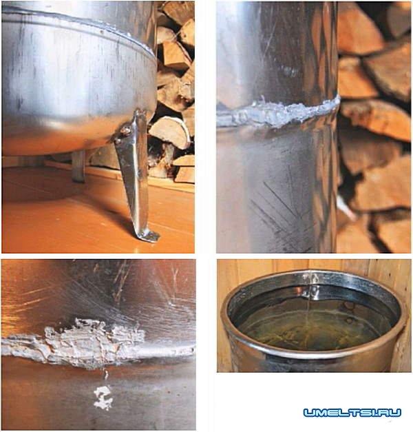 Бачок для холодной воды в баню