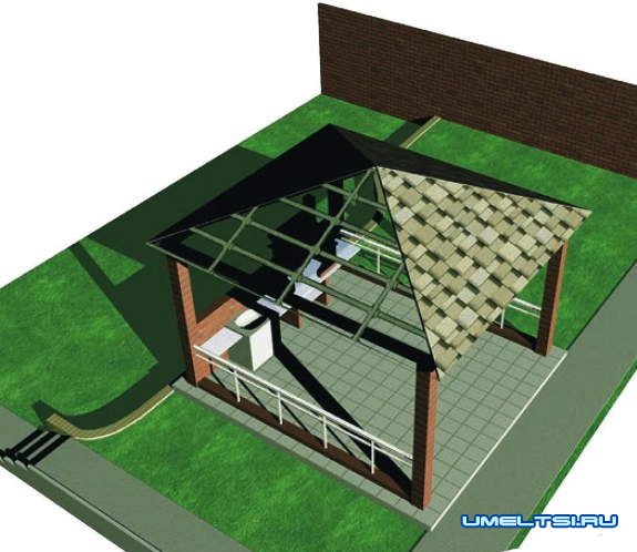 Варианты обустройства зоны барбекю на даче