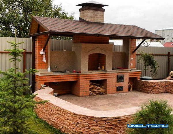 Примеры беседок с барбекю: фото