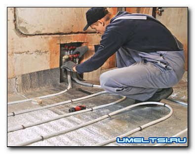 Монтаж тёплого пола