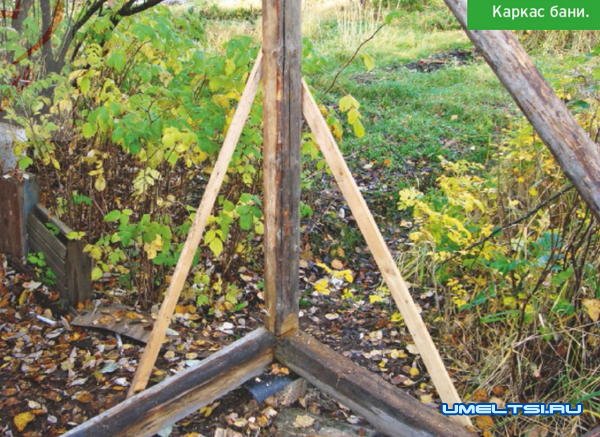 Каркасная банька для двоих