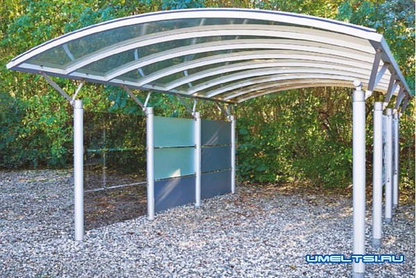 Навесы для автомобилей своими руками