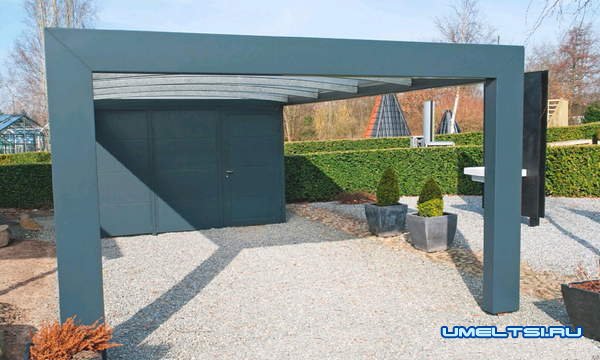 Навесы для автомобилей своими руками