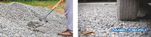 Парковка для автомобиля на загородном участке