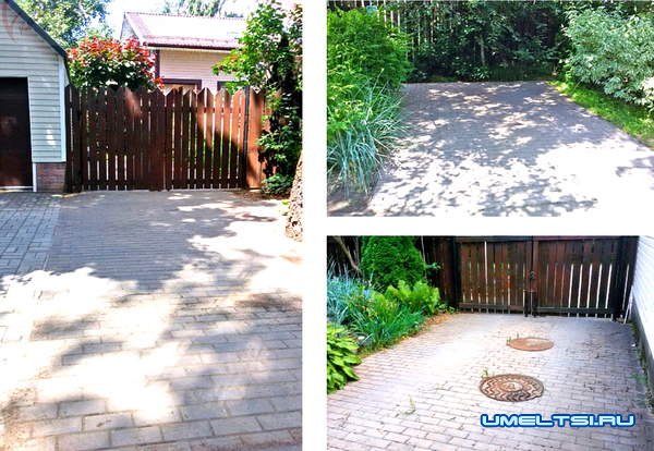 Парковка для автомобиля на загородном участке