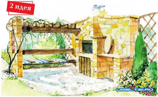 оформления зоны барбекю