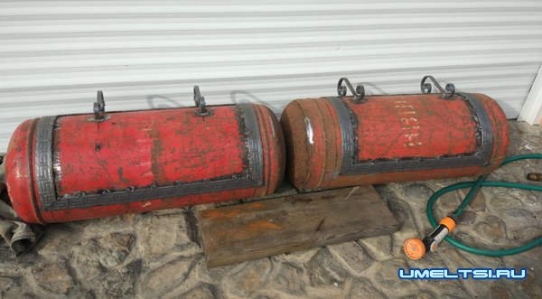 мангал — коптильня из газовых баллонов мангал — коптильня из газовых баллонов