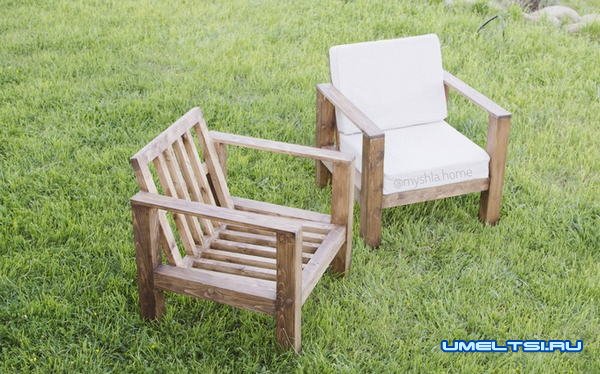 Делаем деревянные кресла для террасы