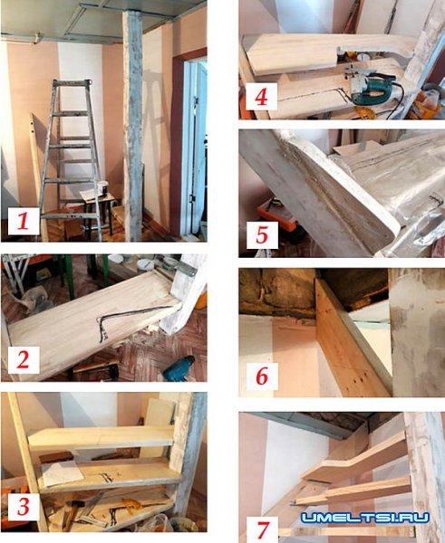 Реконструкция лестницы на второй этаж