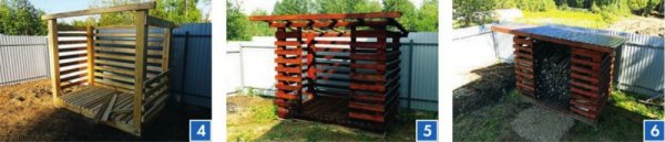 Строим дровяник своими руками