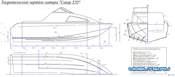 чертежи катера