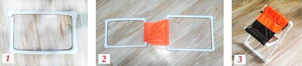 Детский стульчик из пластиковых труб