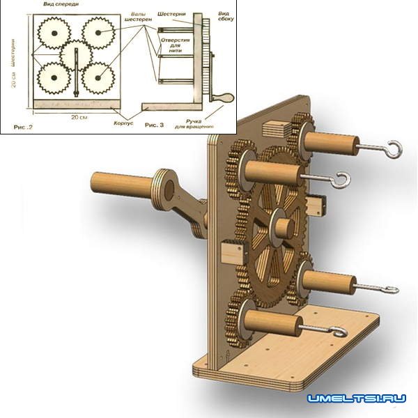 Станок для плетения (витья) веревок