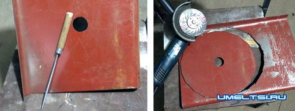 Зернодробилка из электропилы своими руками