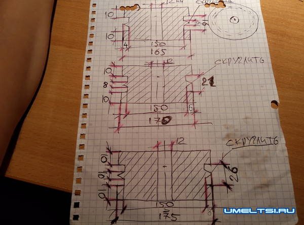 Делаем простой трубогиб для профильных труб - чертеж Делаем простой трубогиб для профильных труб - чертеж