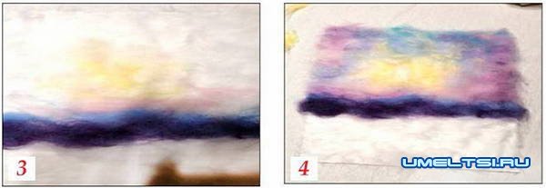 Картины из шерсти: мастер класс для начинающих