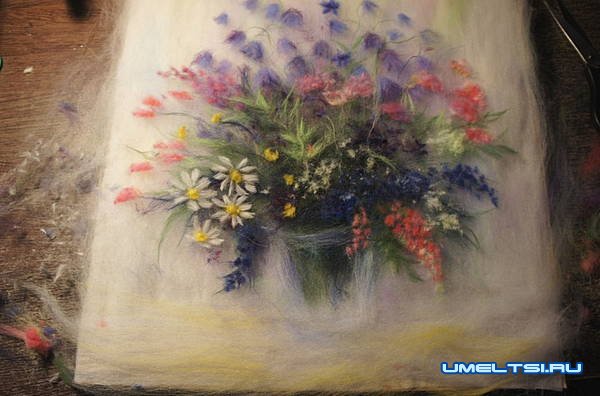 Картины из шерсти