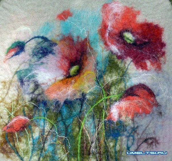 Картины из шерсти