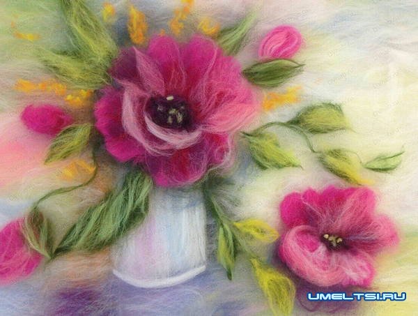 Картины из шерсти