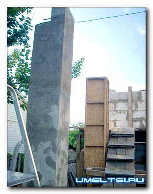 Как отлить колоны из бута Как отлить колоны из бута