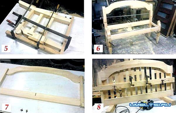 Изготовление скамейки для сада