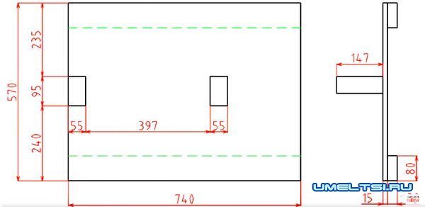 Изготовление плоскошлифовального станка, чертеж
