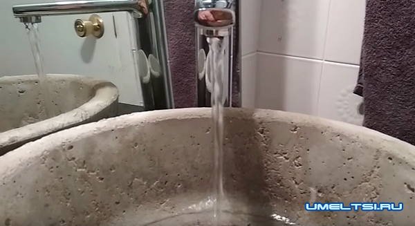 Изготовление бетонной раковины