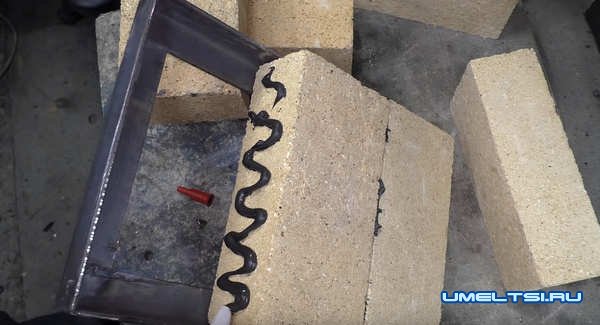 Изготовление газового горна из кирпича