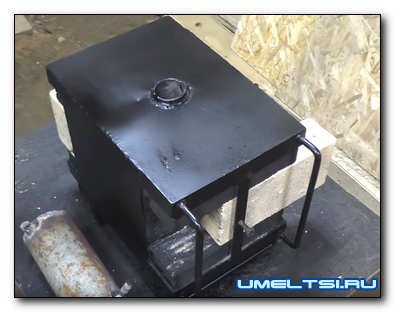 Изготовление газового горна из кирпича