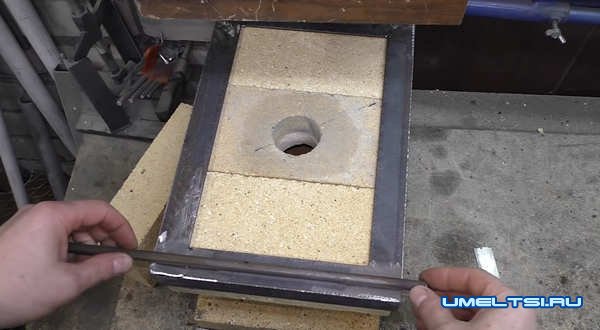 Изготовление газового горна из кирпича