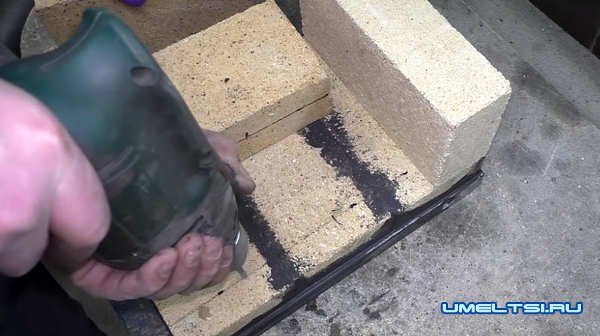 Изготовление газового горна из кирпича
