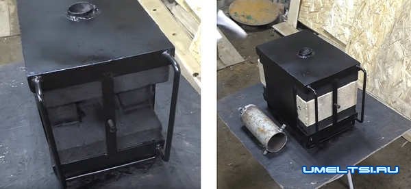 Изготовление газового горна из кирпича