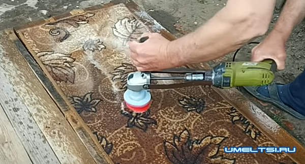 из дрели для чистки ковров
