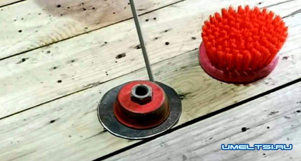 из дрели для чистки ковров