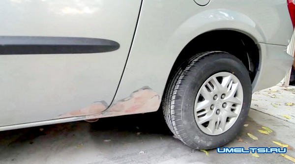 Ржавые дыры в кузове авто