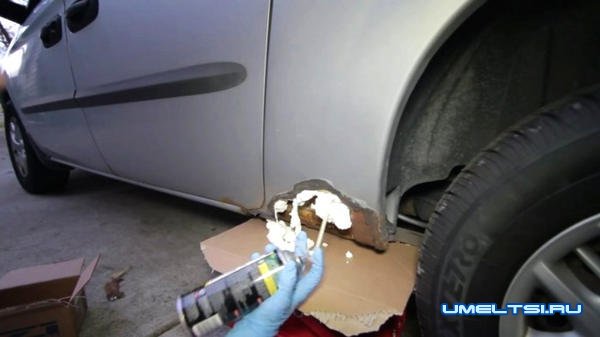 Ржавые дыры в кузове авто