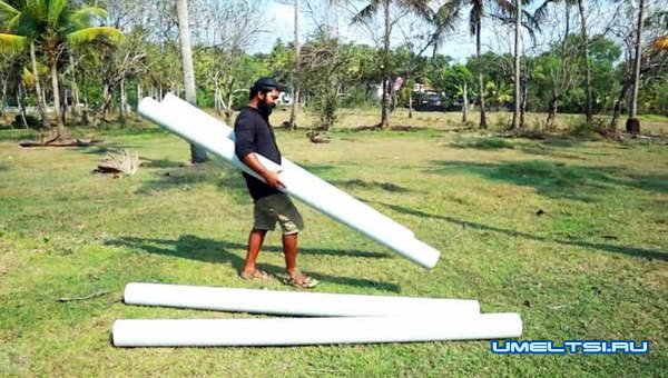 лодка из пластиковых труб лодка из пластиковых труб