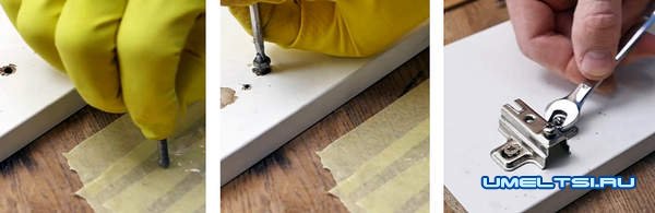 Как отремонтировать вырванные петли Как отремонтировать вырванные петли