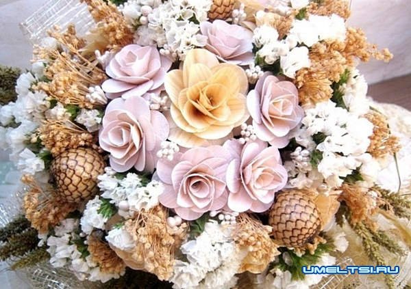 Как сделать розу из дерева