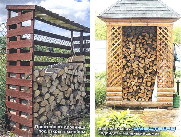 Поленница для дров своими руками Поленница для дров своими руками