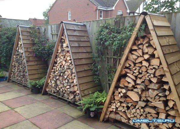 Примеры обустройства полениц Примеры обустройства полениц